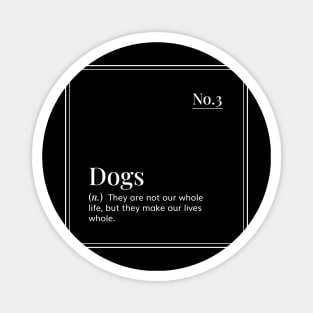 Funny definition art  - Dogs - minimal design Magnet